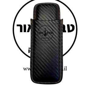 נרתיק עור לשני סיגרים שחור