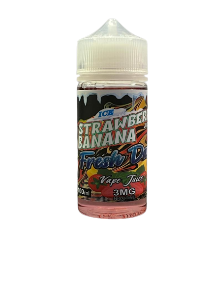 Fresh Day - Strawberry Banana Ice Fresh Day - Strawberry Banana Ice – תמונה 1